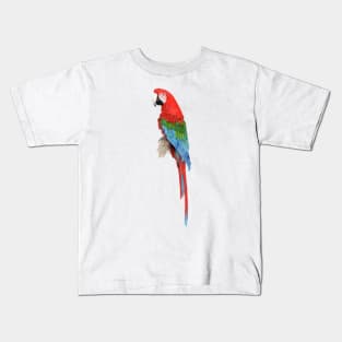 Red-and-green macaw Kids T-Shirt